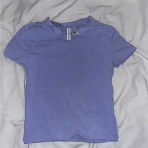 Light purple cropped tee shirt H&M